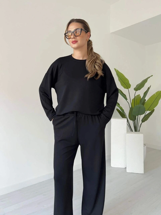 Kollu Modal Takım Siyah Kollu Modal Takım Siyah