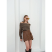 Kontrast deri etek kahve w260015 Kontrast deri etek kahve w260015