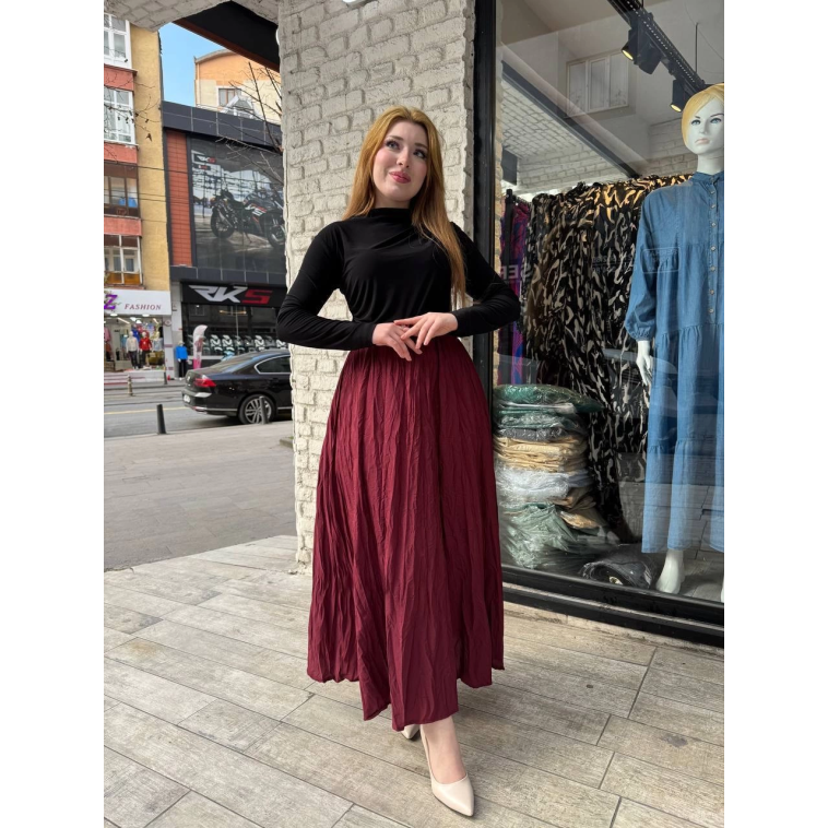Kraş etek bordo Kraş etek bordo