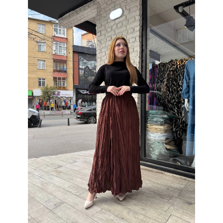 Kraş etek kahve Kraş etek kahve
