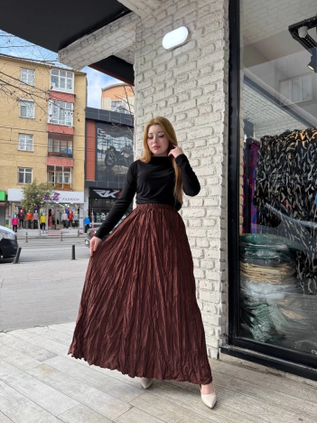 Kraş etek kahve Kraş etek kahve