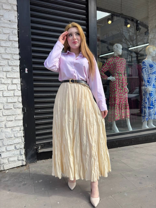 Kraş etek krem Kraş etek krem