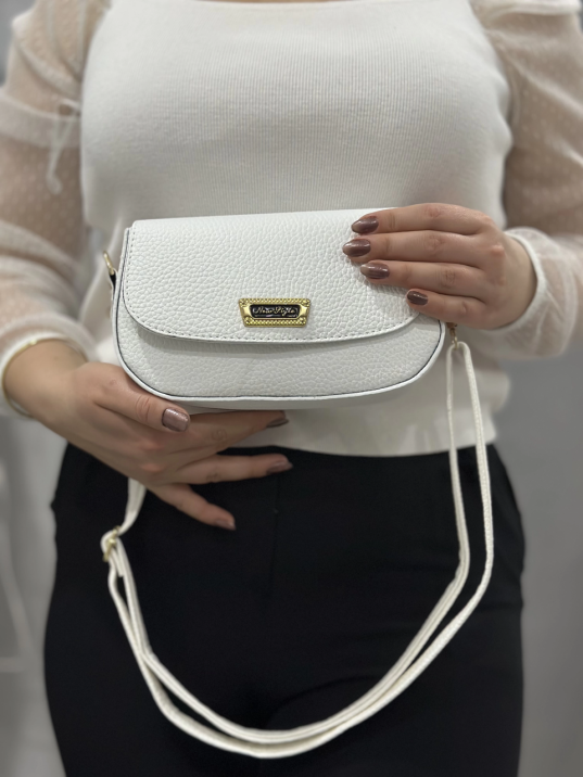 Beyaz cilt jessi çanta