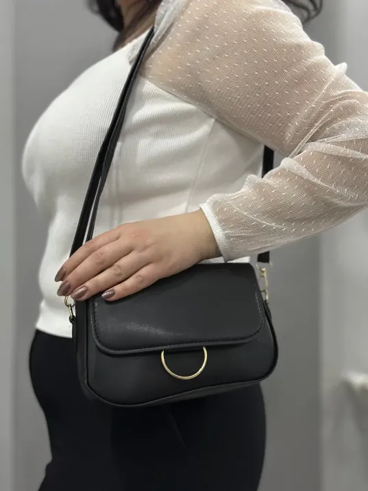 Siyah Cilt Mossi Çanta