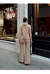 Kruvaze Takım Ayrobin Bej S054