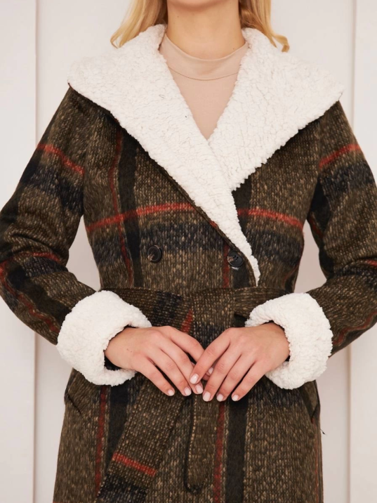 KÜRKLÜ EKOSE KABAN KÜRKLÜ EKOSE KABAN