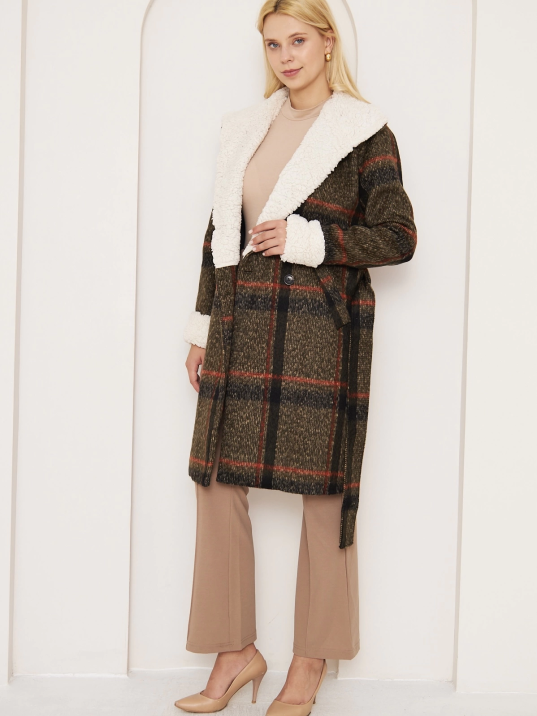 KÜRKLÜ EKOSE KABAN KÜRKLÜ EKOSE KABAN