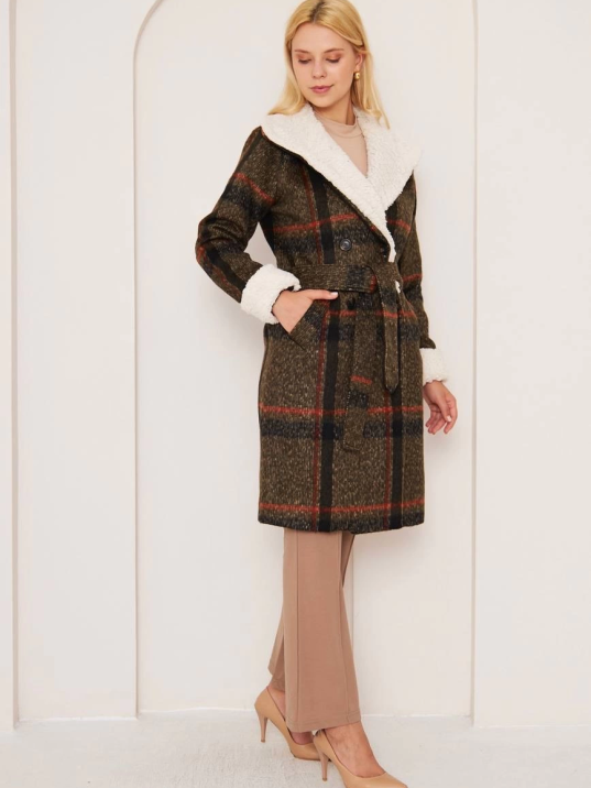 KÜRKLÜ EKOSE KABAN KÜRKLÜ EKOSE KABAN