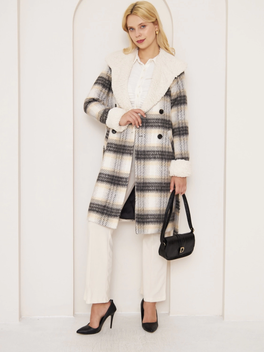 KÜRKLÜ EKOSE KABAN KÜRKLÜ EKOSE KABAN