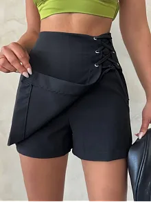 Kuş Gözü Şort Etek S25819