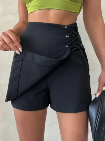 Kuş Gözü Şort Etek S25819