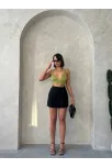 Kuş Gözü Şort Etek S25819