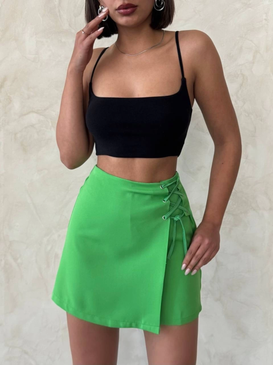 Kuş gözü şort etek yeşil s25819 Kuş gözü şort etek yeşil s25819