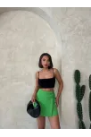 Kuş Gözü Şort Etek Yeşil S25819