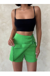 Kuş Gözü Şort Etek Yeşil S25819 Kuş Gözü Şort Etek Yeşil S25819