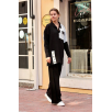 Kuş gözü triko takım Siyah Kuş gözü triko takım Siyah