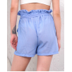 Kuşaklı keten şort mavi s255265 Kuşaklı keten şort mavi s255265