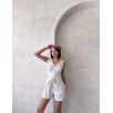 Kuşaklı şortlu tulum Kuşaklı şortlu tulum