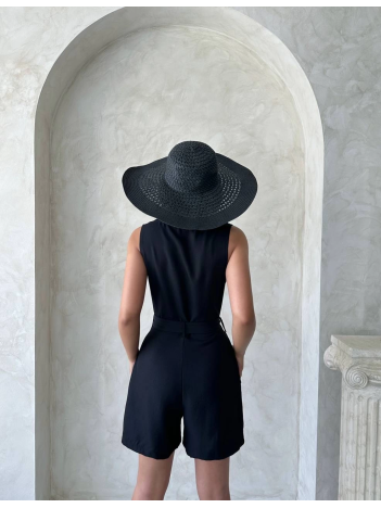 Kuşaklı Şortlu Tulum Kuşaklı Şortlu Tulum