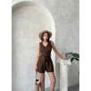 Kuşaklı şortlu tulum Kuşaklı şortlu tulum