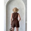 Kuşaklı şortlu tulum Kuşaklı şortlu tulum
