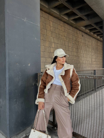 KUZU YUMOŞ KAPLAMA TAK ÇIKAR KOL CROP NUBUK KABAN KUZU YUMOŞ KAPLAMA TAK ÇIKAR KOL CROP NUBUK KABAN