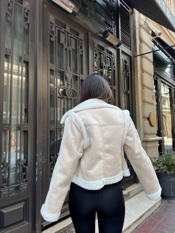 KUZU YUMOŞ KAPLAMA TAK ÇIKAR KOL CROP NUBUK KABAN KUZU YUMOŞ KAPLAMA TAK ÇIKAR KOL CROP NUBUK KABAN