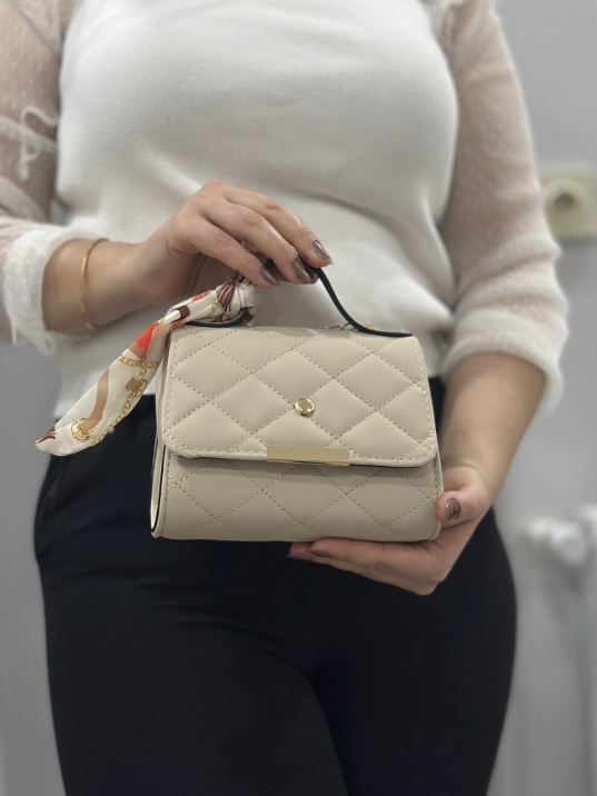 Bej cilt zoje çanta