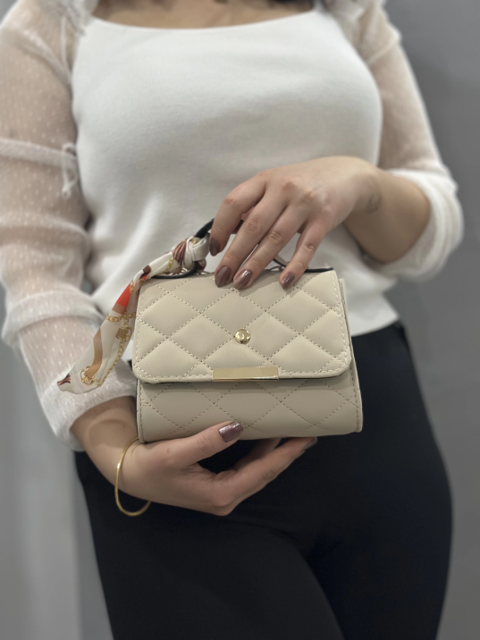 Bej cilt zoje çanta