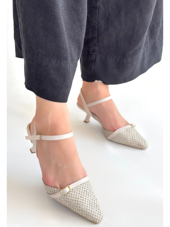 Lanna Bej Cilt Topuklu Ayakkabı Lanna Bej Cilt Topuklu Ayakkabı