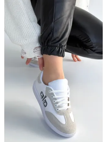 Lendo Beyaz Cilt Bağcıklı Spor Ayakkabı