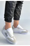 Lendo Beyaz Cilt Bağcıklı Spor Ayakkabı