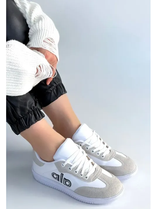 Lendo Beyaz Cilt Bağcıklı Spor Ayakkabı