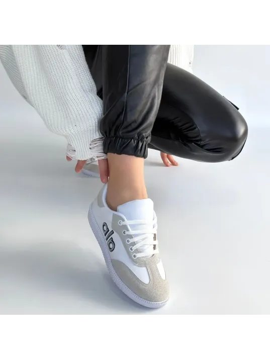 Lendo Beyaz Cilt Bağcıklı Spor Ayakkabı