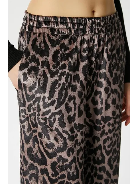Leopar Desen Pantolon