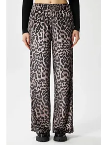 Leopar Desen Pantolon
