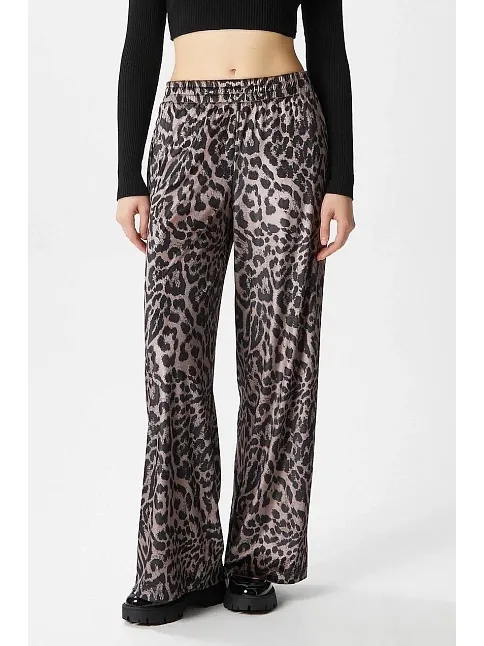 Leopar Desen Pantolon