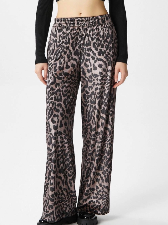 Leopar desen pantolon Leopar desen pantolon