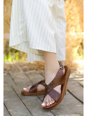 Lilan Taba Deri Sandalet Lilan Taba Deri Sandalet