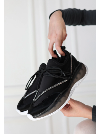 Liney Siyah Rugan Bağcıklı Spor Ayakkabı Liney Siyah Rugan Bağcıklı Spor Ayakkabı