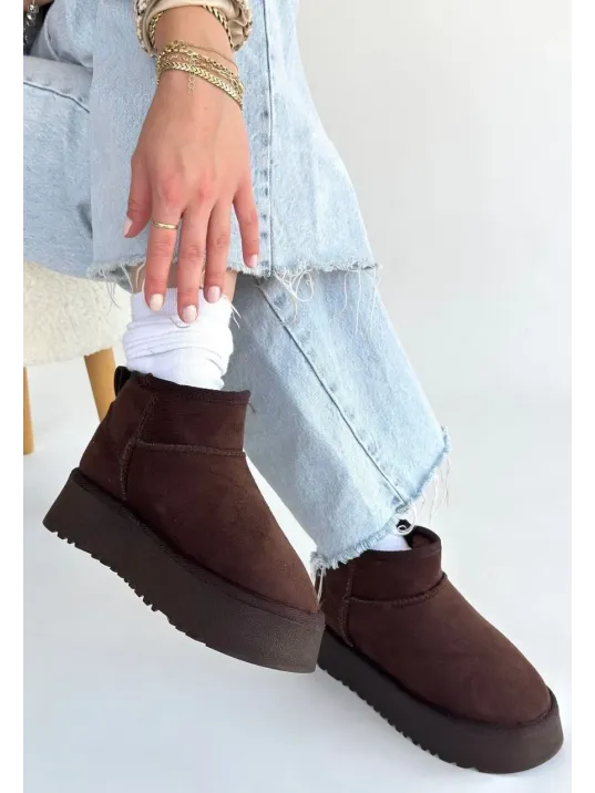 Linne Kahverengi Süet Bot Linne Kahverengi Süet Bot