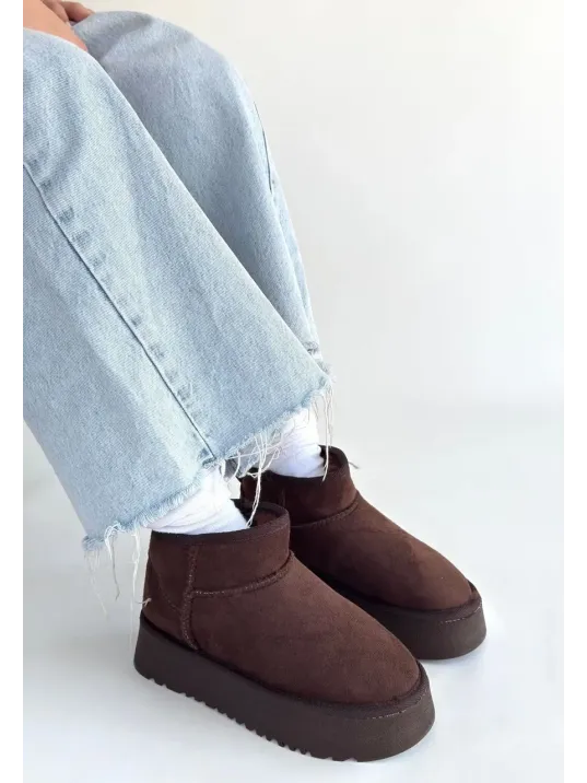 Linne Kahverengi Süet Bot Linne Kahverengi Süet Bot