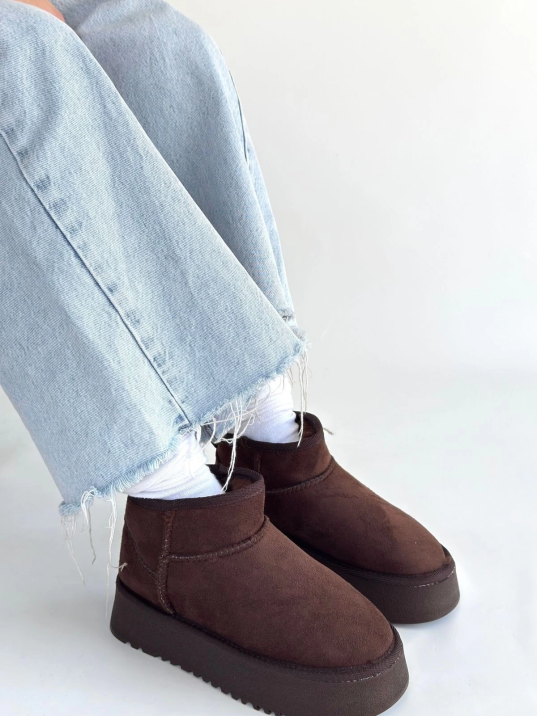 Linne Kahverengi Süet Bot Linne Kahverengi Süet Bot