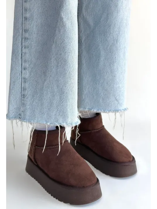 Linne Kahverengi Süet Bot Linne Kahverengi Süet Bot