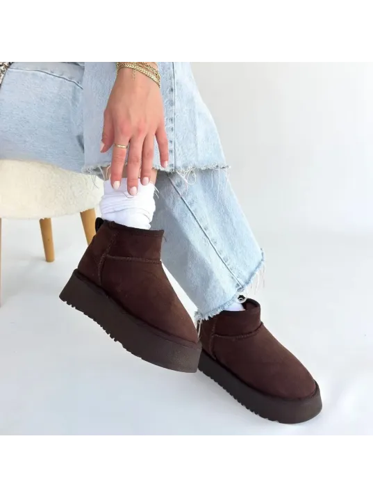 Linne Kahverengi Süet Bot Linne Kahverengi Süet Bot