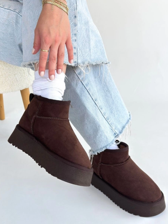 Linne Kahverengi Süet Bot Linne Kahverengi Süet Bot