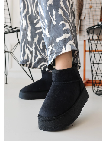 Linne Siyah Süet Bot Linne Siyah Süet Bot