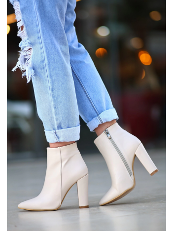 Loora Ten Cilt Topuklu Bot Loora Ten Cilt Topuklu Bot