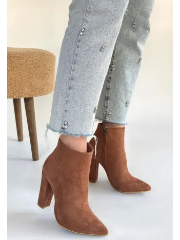 Loora Vizon Süet Topuklu Bot Loora Vizon Süet Topuklu Bot