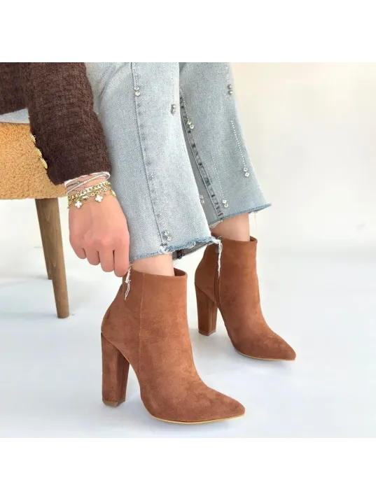 Loora Vizon Süet Topuklu Bot Loora Vizon Süet Topuklu Bot